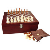 Suur malega veinikomplekt 3-pudeli jaoks