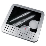 Komplekt - pastapliiats, taskunuga, kompass